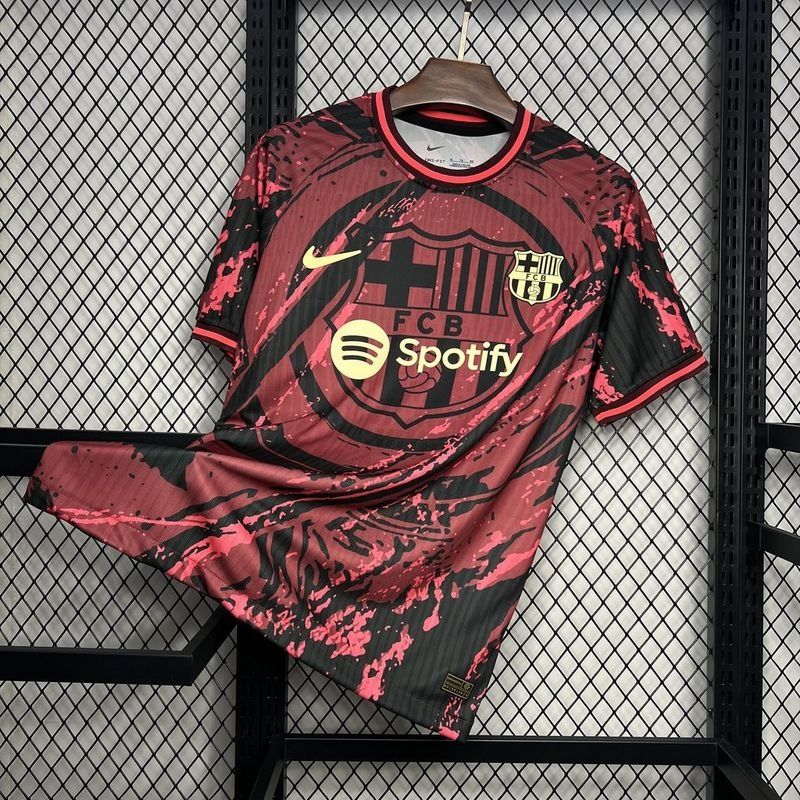 Barcelona Red and Black Special Jersey