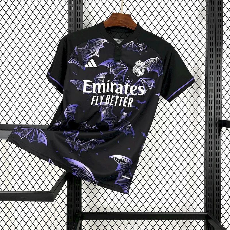 Real Madrid Black and Purple Bat Special Jersey