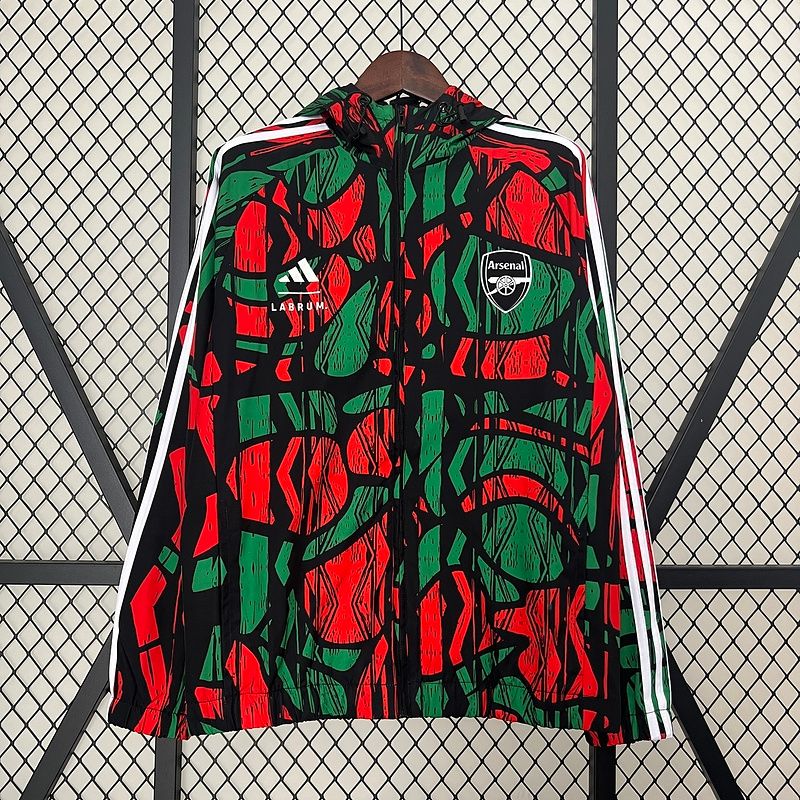 Arsenal Redish Orange and Green Windbreaker 