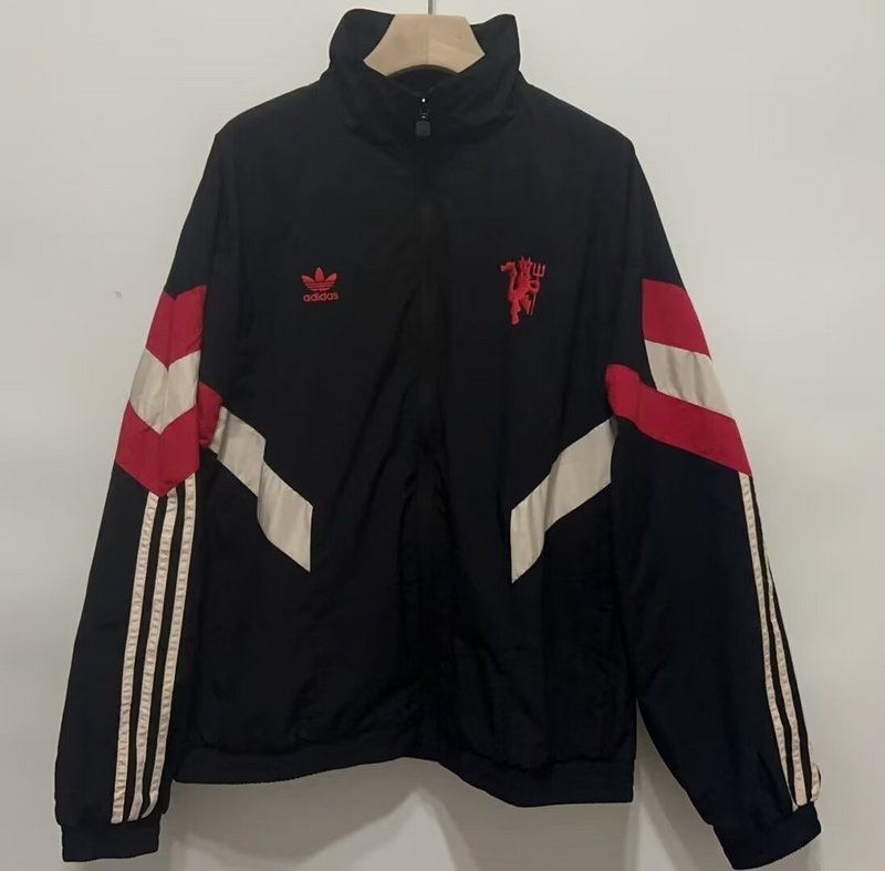 Man United Black Windbreaker 