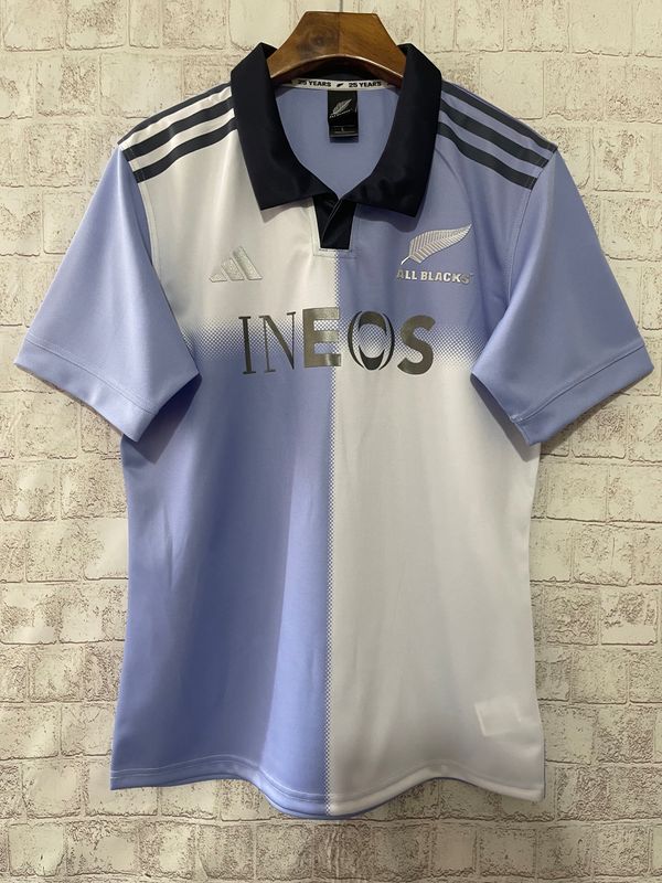New Zealand All Blacks Purple and White Jersey