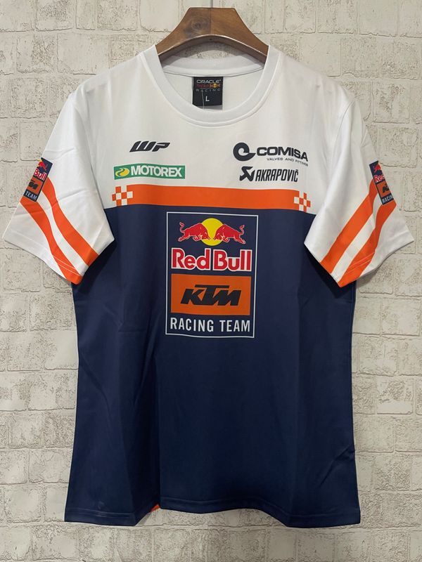 Red Bull White, Blue and Orange Crewneck Racing Suit 