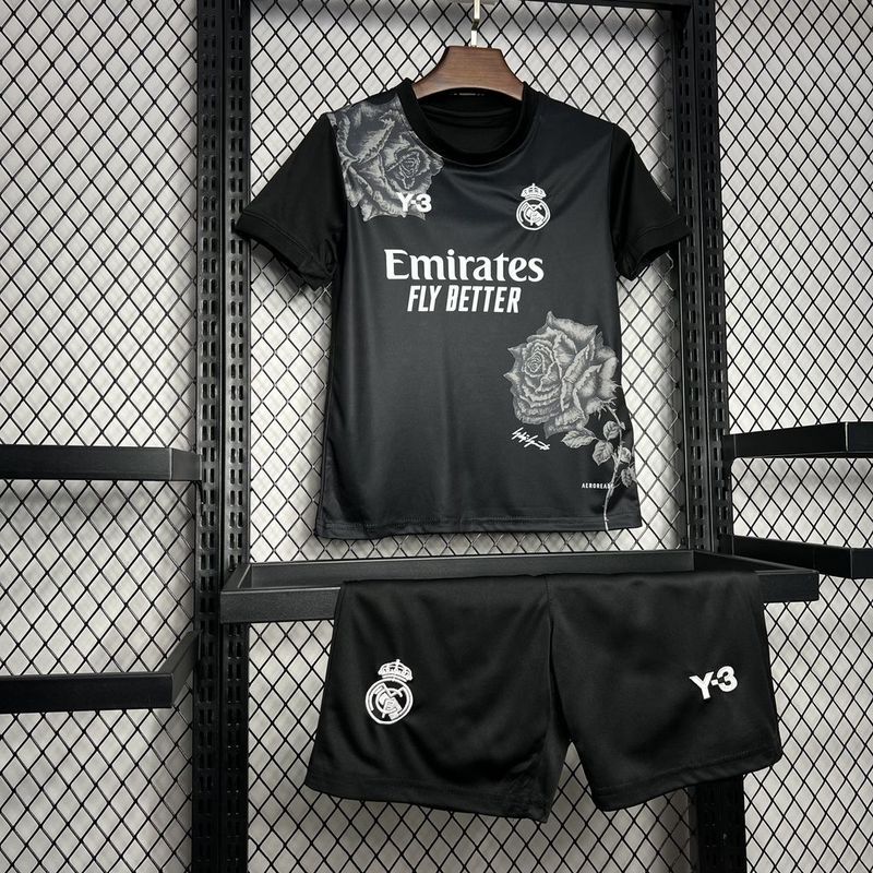Real Madrid Kids Black Y3 Special Kit