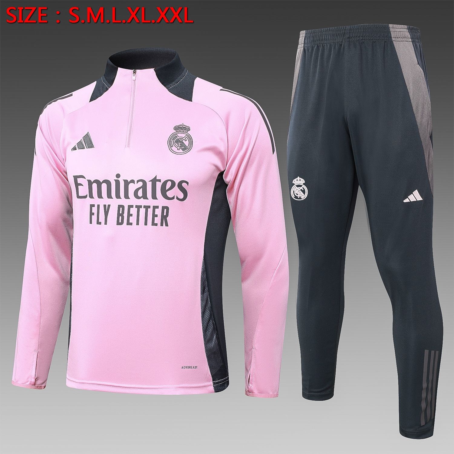 Real Madrid Pink and Grey Training Set 