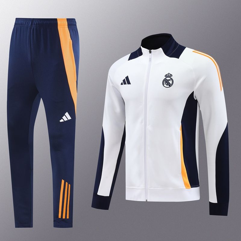 Real Madrid White and Navy Tracksuit Set
