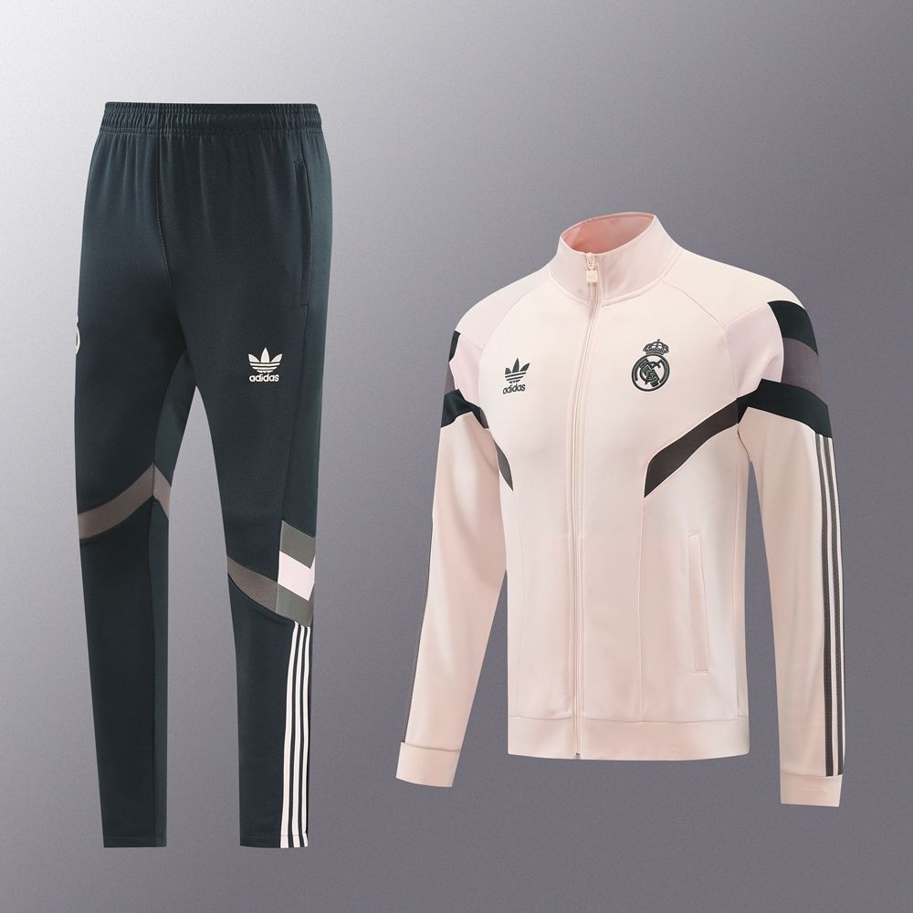 Real Madrid Charcoal Grey Tracksuit Set