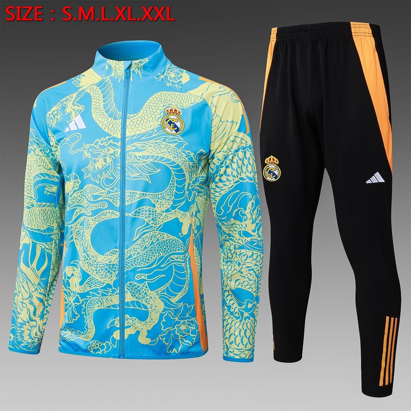 Real Madrid Blue Dragon Tracksuit Set