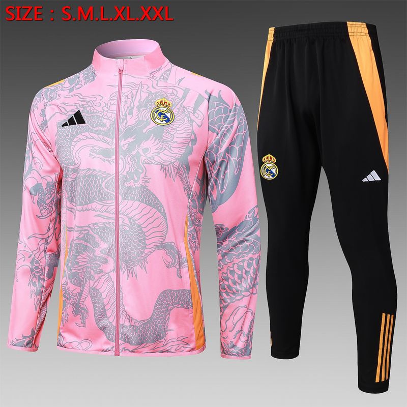Real Madrid Pink Dragon Tracksuit Set