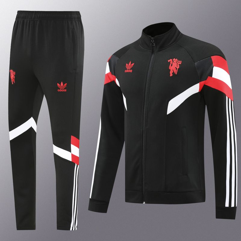 Man United Black, Red and White Tracksuit Set