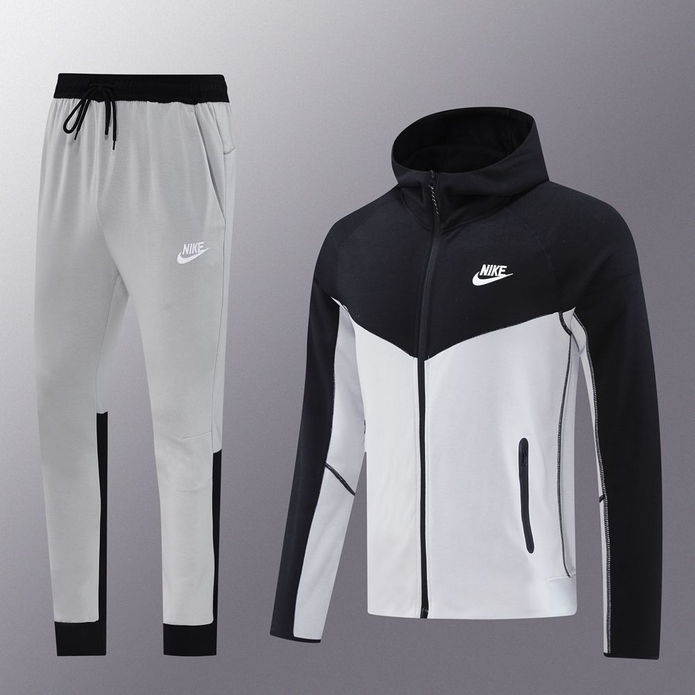 Nike Black and Grey Hooded Tracksuit Set Nike Black and Grey Hooded Tracksuit Set