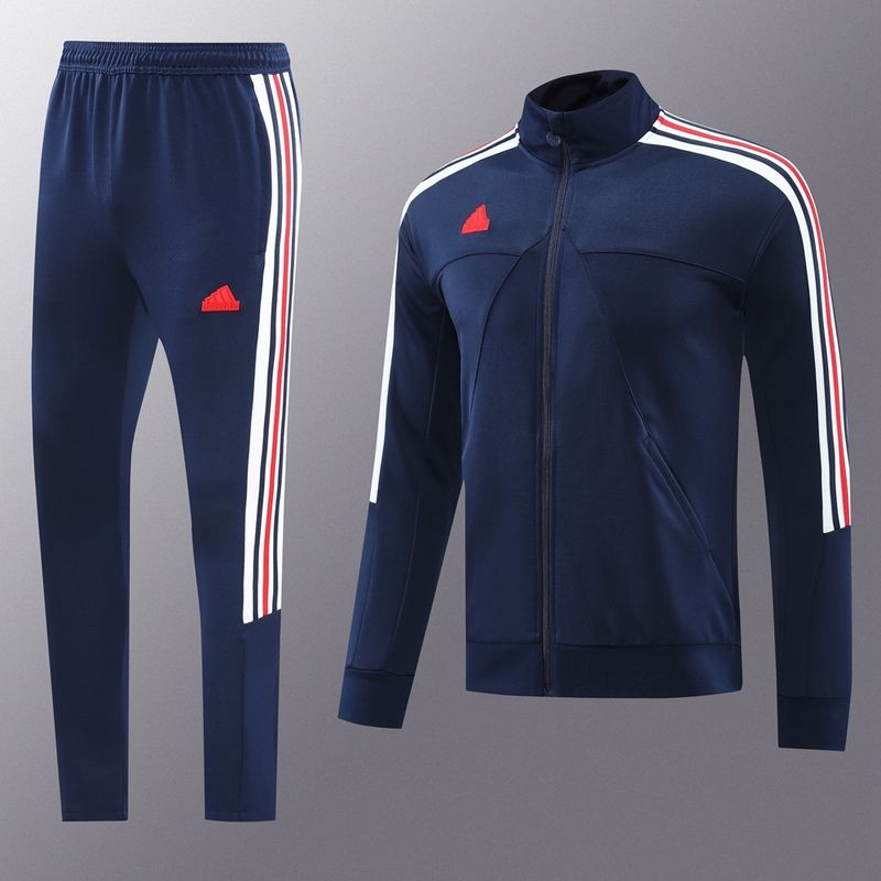 Adidas Navy and Red Tracksuit Set
