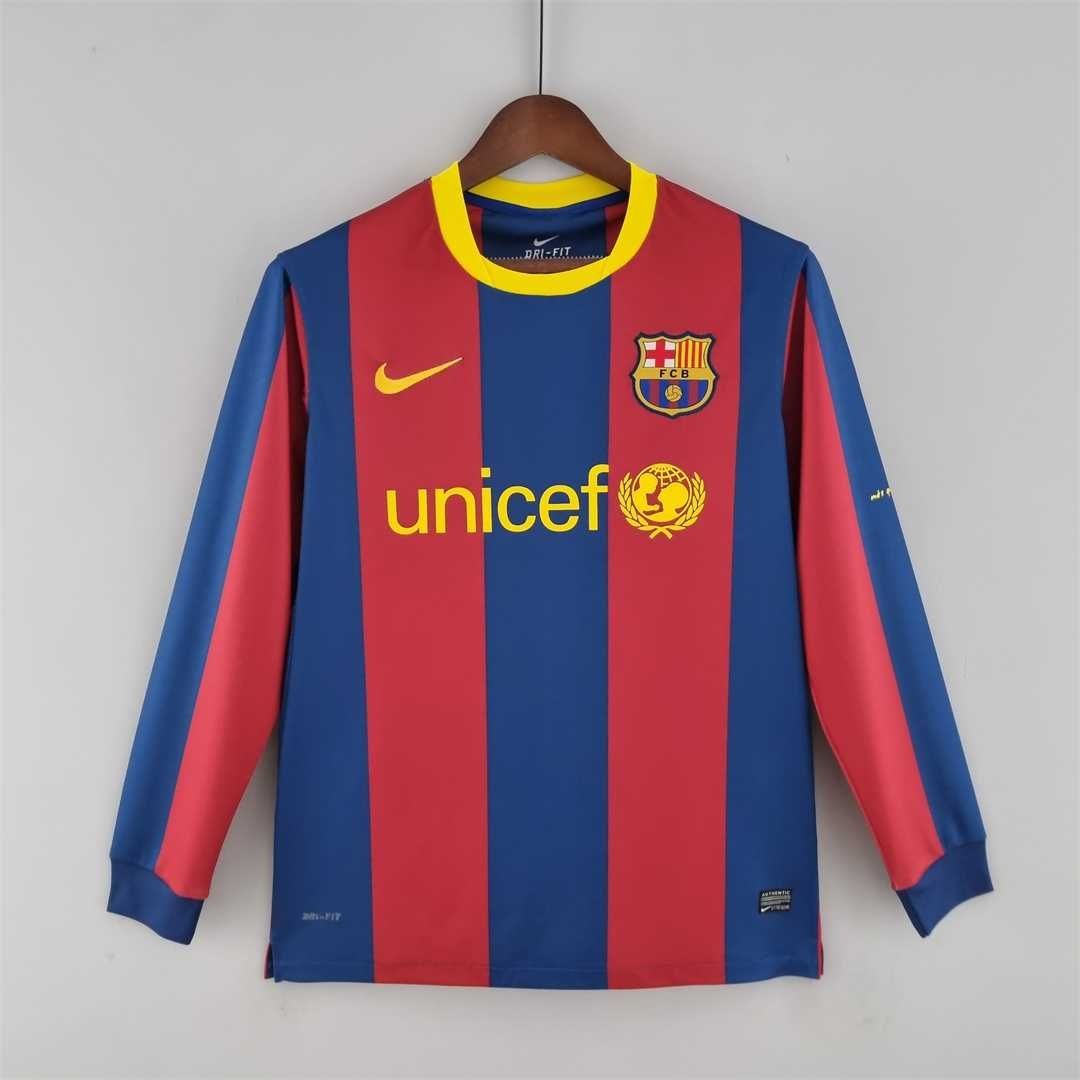 Barcelona Home 06 Long Sleeve Retro Jersey Barcelona Home 06 Long Sleeve Retro Jersey
