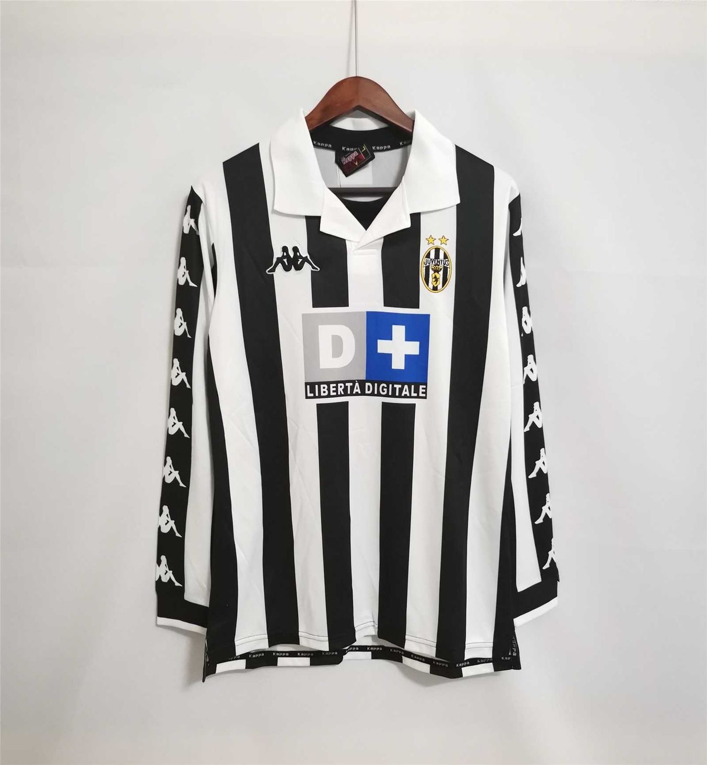 Juventus Home 99/00 Long Sleeve Retro Jersey  Juventus Home 99/00 Long Sleeve Retro Jersey