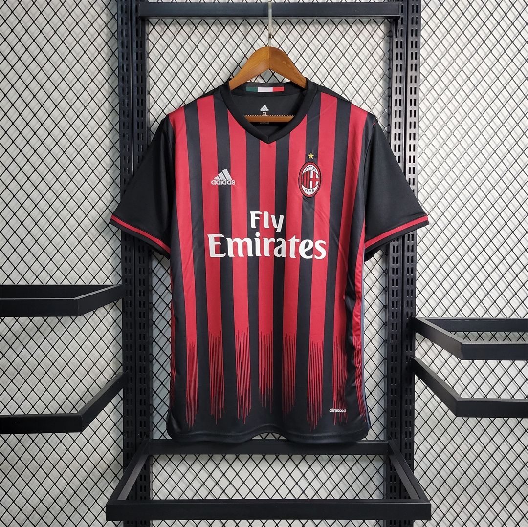 AC Milan Home 16/17 Retro Jersey  AC Milan Home 16/17 Retro Jersey