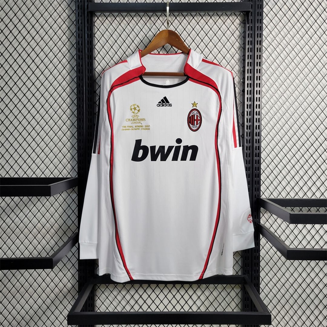 AC Milan Away 06/07 Long Sleeve Retro Jersey  AC Milan Away 06/07 Long Sleeve Retro Jersey