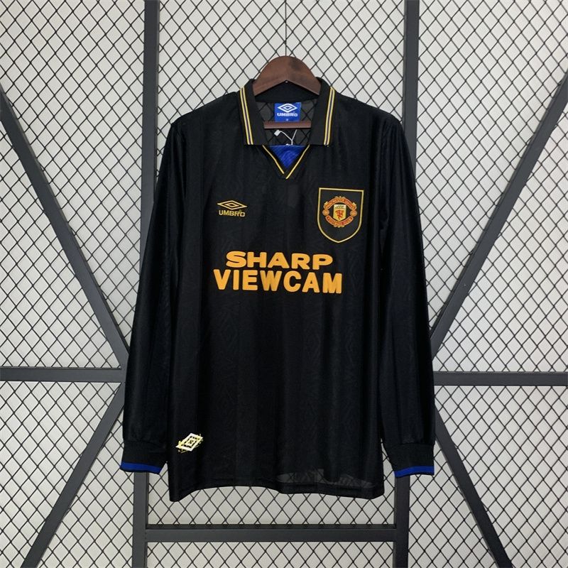 Man United Away 93/94 Long Sleeve Retro Jersey  Man United Away 93/94 Long Sleeve Retro Jersey