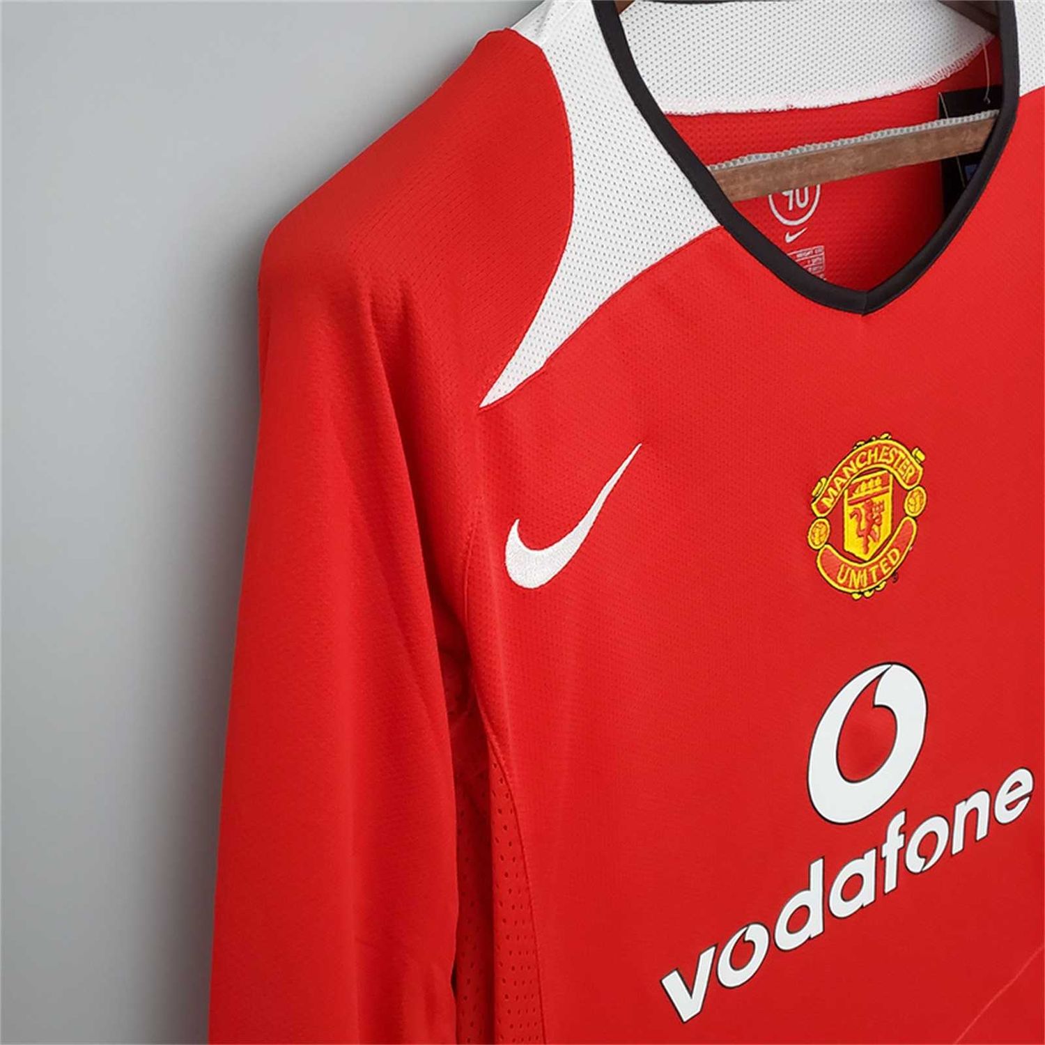 Man United Home 04/06 Long Sleeve Retro Jersey  Man United Home 04/06 Long Sleeve Retro Jersey