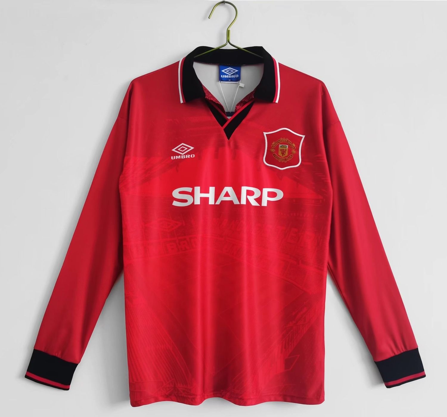 Man United Home 94/96 Long Sleeve Retro Jersey 