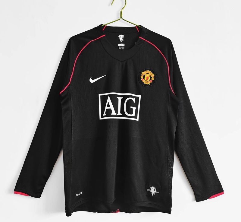 Man United Away 07/08 Long Sleeve Retro Jersey 