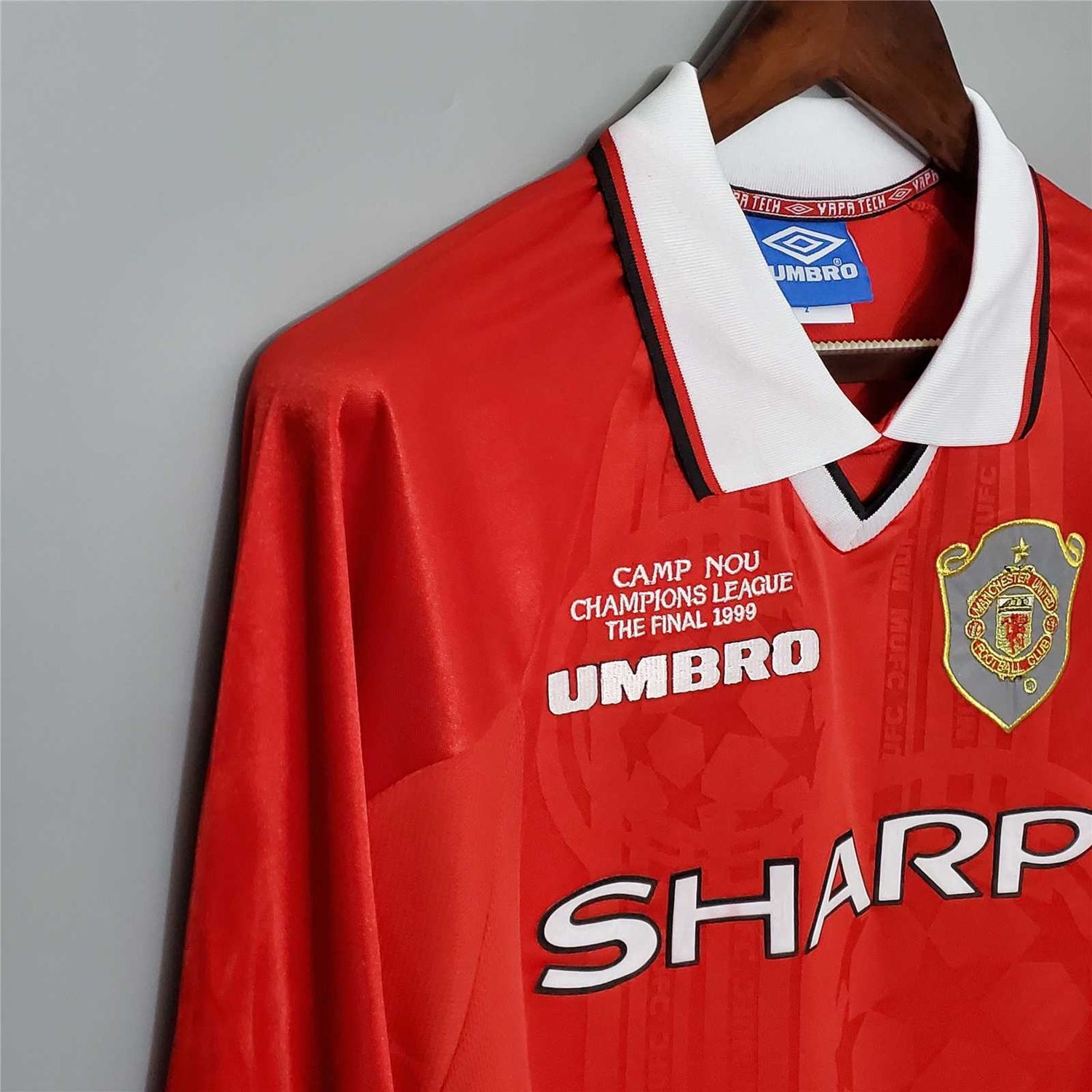Man United Home 99/00 Long Sleeve Retro Jersey  Man United Home 99/00 Long Sleeve Retro Jersey