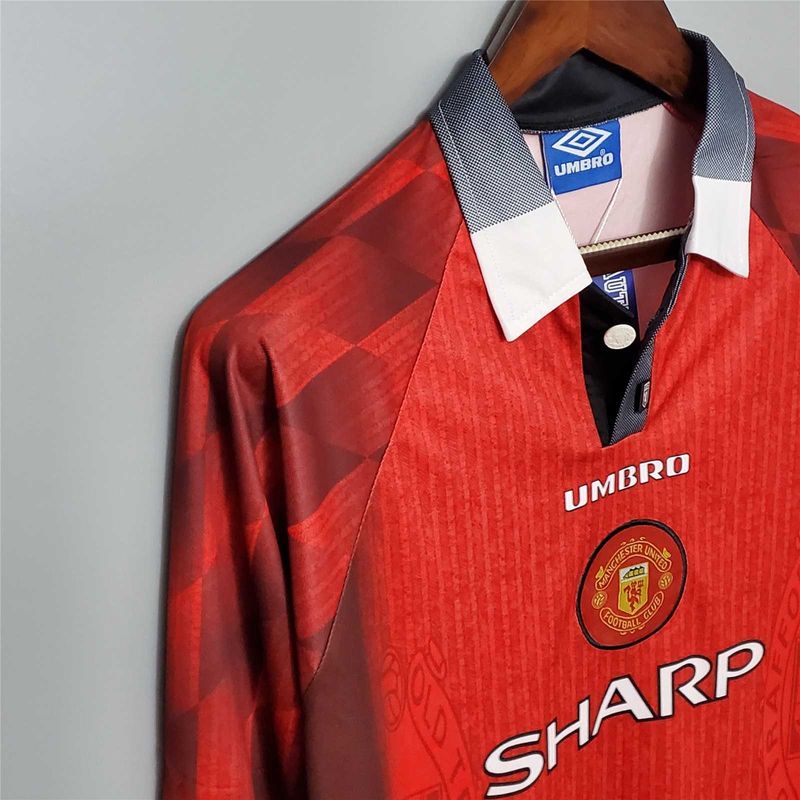Man United Home 96/97 Long Sleeve Retro Jersey 