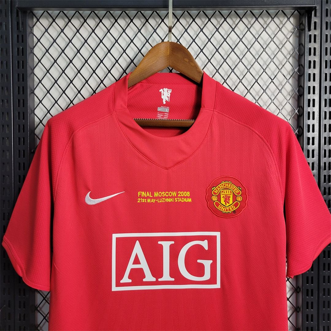 Man United Home 07/08 Retro Jersey  Man United Home 07/08 Retro Jersey