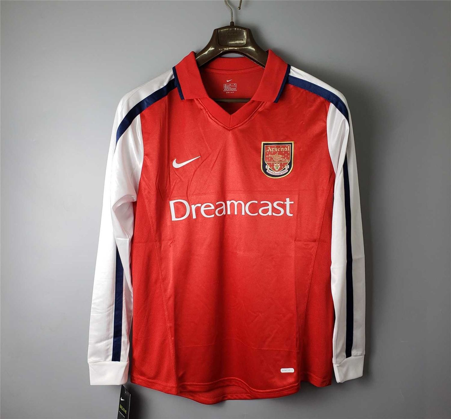 Arsenal Home 00/01 Long Sleeve Retro Jersey  Arsenal Home 00/01 Long Sleeve Retro Jersey