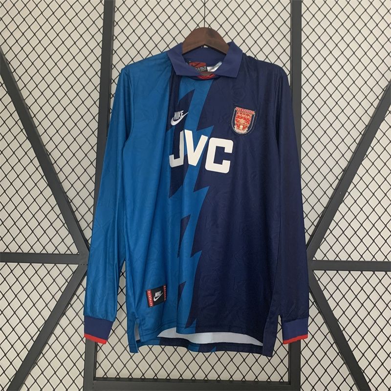 Arsenal Away 95/96 Long Sleeve Retro Jersey  Arsenal Away 95/96 Long Sleeve Retro Jersey