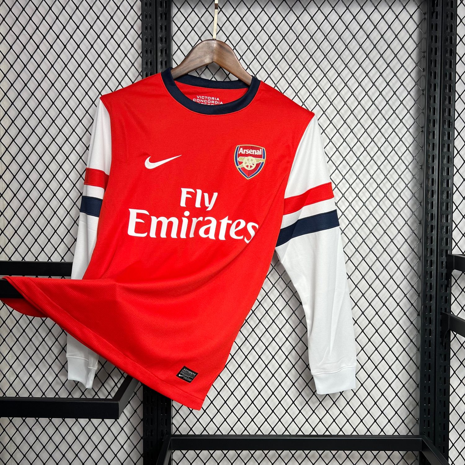 Arsenal Home 12/13 Long Sleeve Retro Jersey  Arsenal Home 12/13 Long Sleeve Retro Jersey