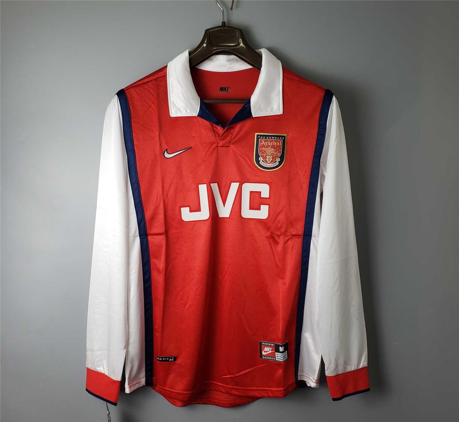 Arsenal Home 98/99 Long Sleeve Retro Jersey  Arsenal Home 98/99 Long Sleeve Retro Jersey