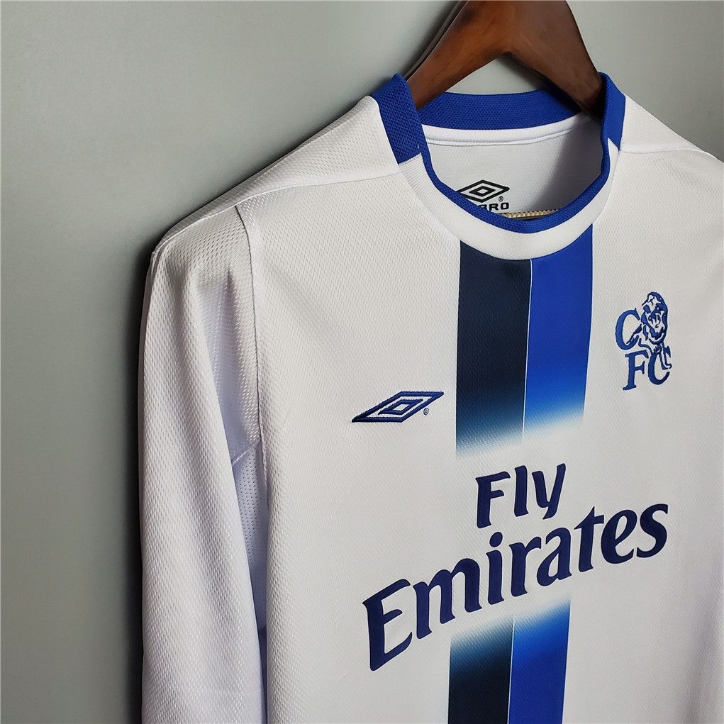 Chelsea Away 03/05 Long Sleeve Retro Jersey  Chelsea Away 03/05 Long Sleeve Retro Jersey