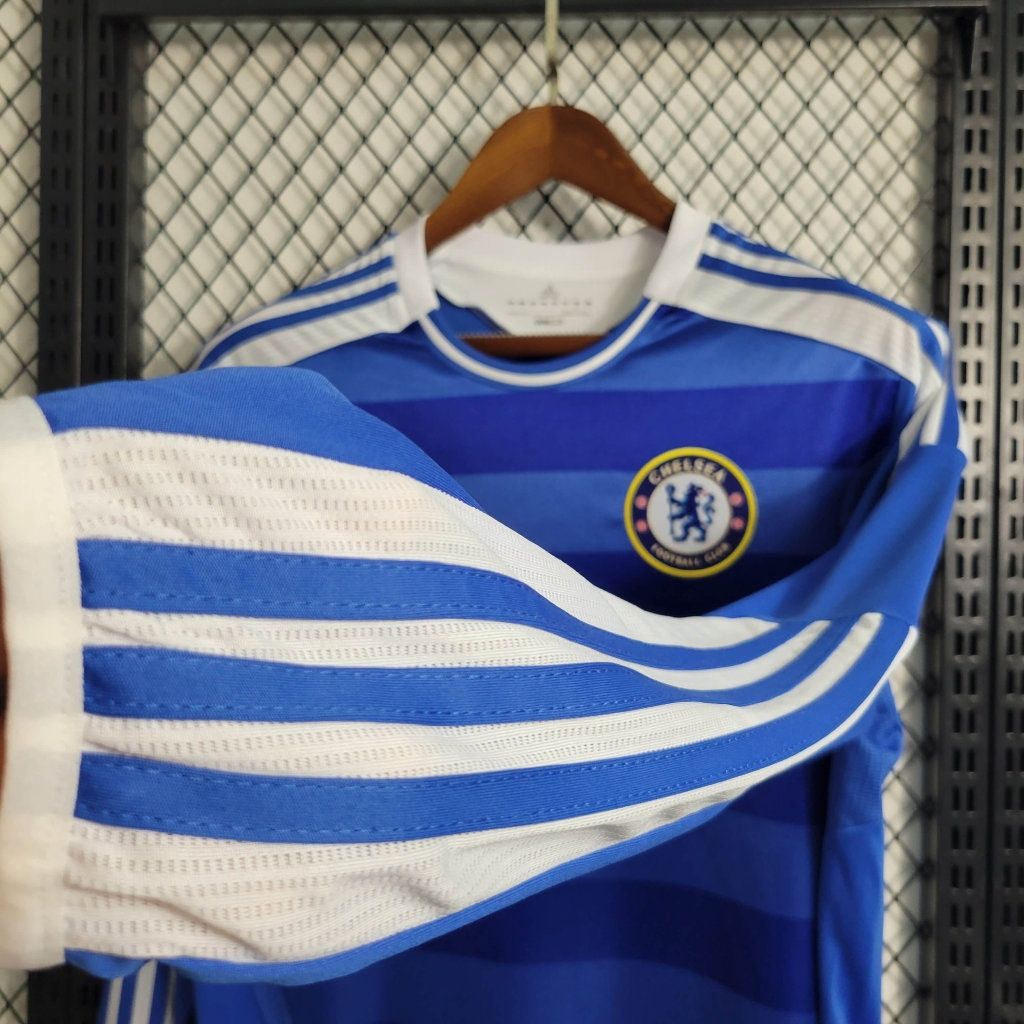 Chelsea Home 11/12 Long Sleeve Retro Jersey  Chelsea Home 11/12 Long Sleeve Retro Jersey