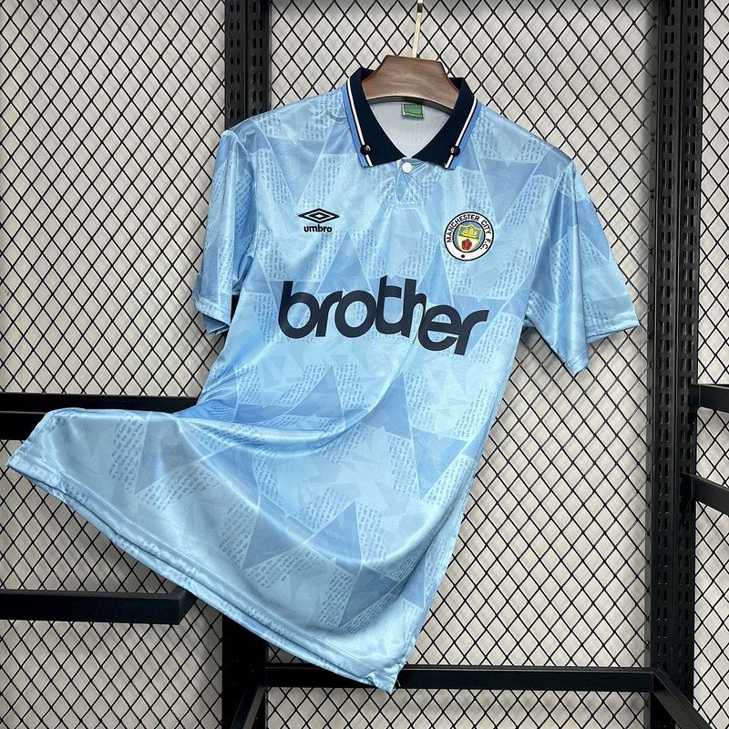 Manchester City Home 89/91 Retro Jersey  Manchester City Home 89/91 Retro Jersey