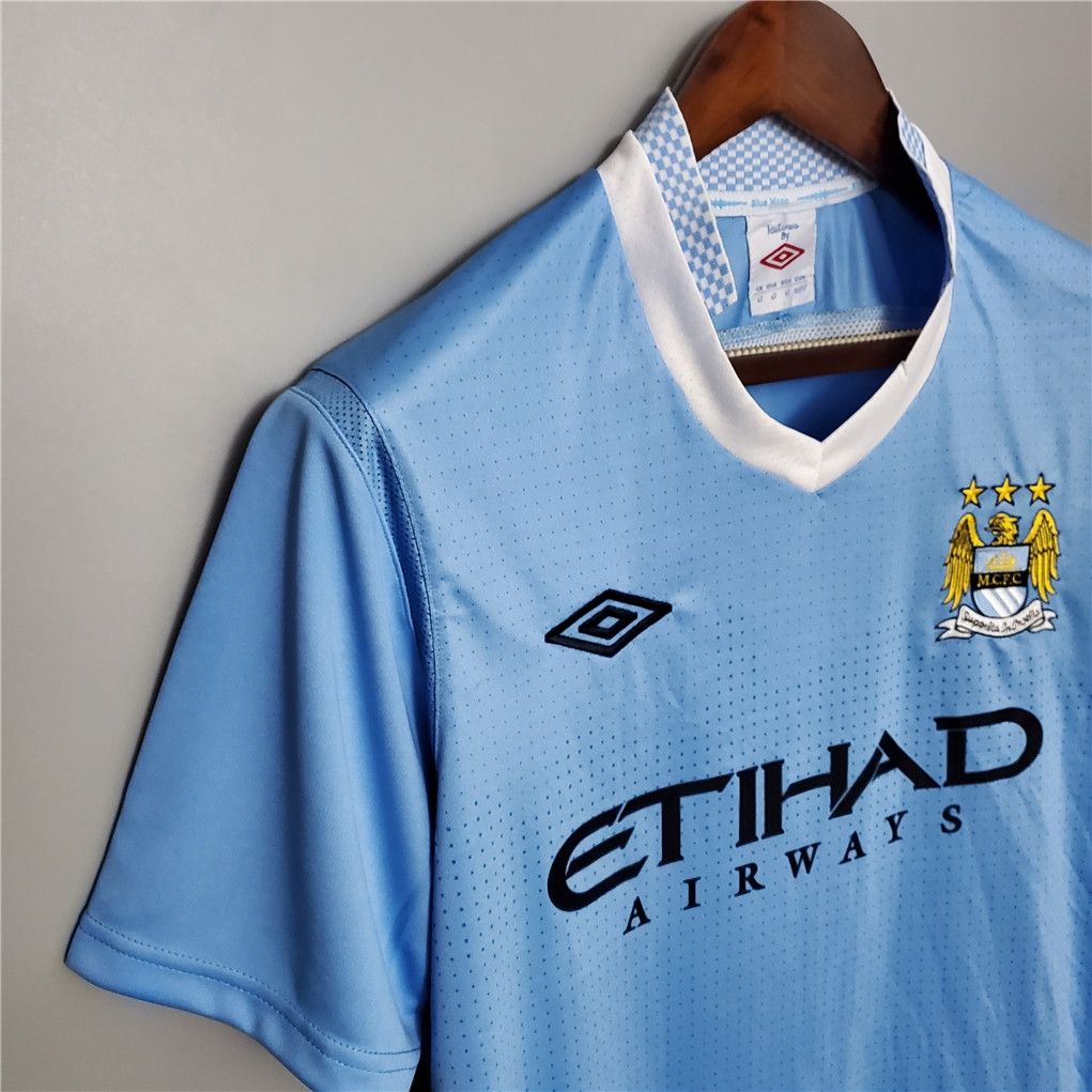 Manchester City Home 11/12 Retro Jersey  Manchester City Home 11/12 Retro Jersey