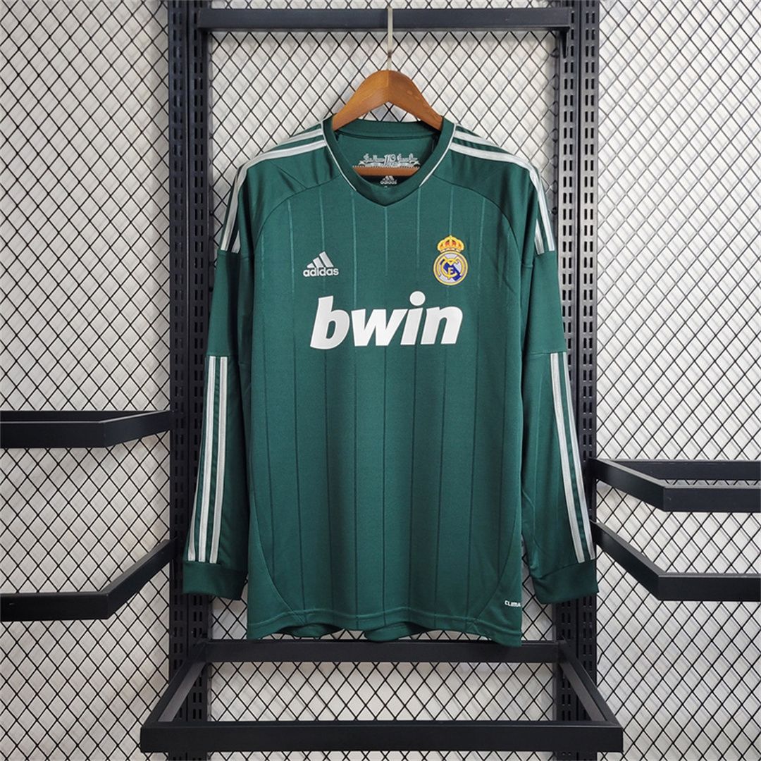 Real Madrid Third 12/13 Long Sleeve Retro Jersey  Real Madrid Third 12/13 Long Sleeve Retro Jersey