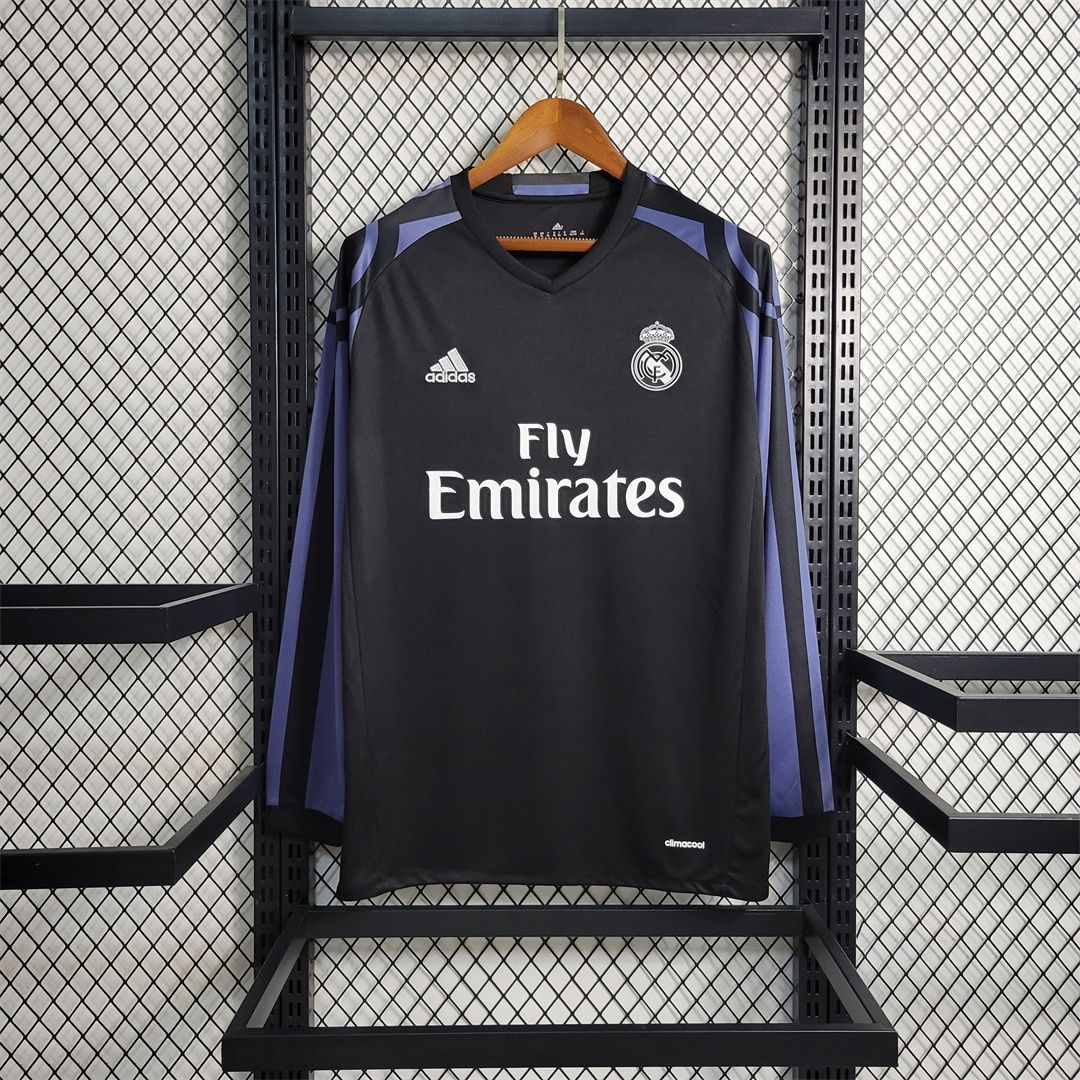 Real Madrid Third 16/17 Long Sleeve Retro Jersey  Real Madrid Third 16/17 Long Sleeve Retro Jersey