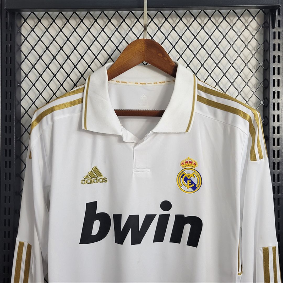 Real Madrid Home 11/12 Long Sleeve Retro Jersey  Real Madrid Home 11/12 Long Sleeve Retro Jersey