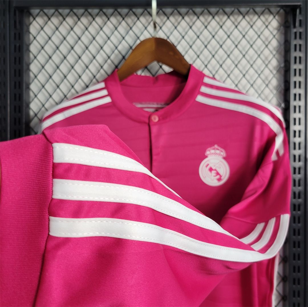 Real Madrid Away 14/15 Long Sleeve Retro Jersey  Real Madrid Away 14/15 Long Sleeve Retro Jersey