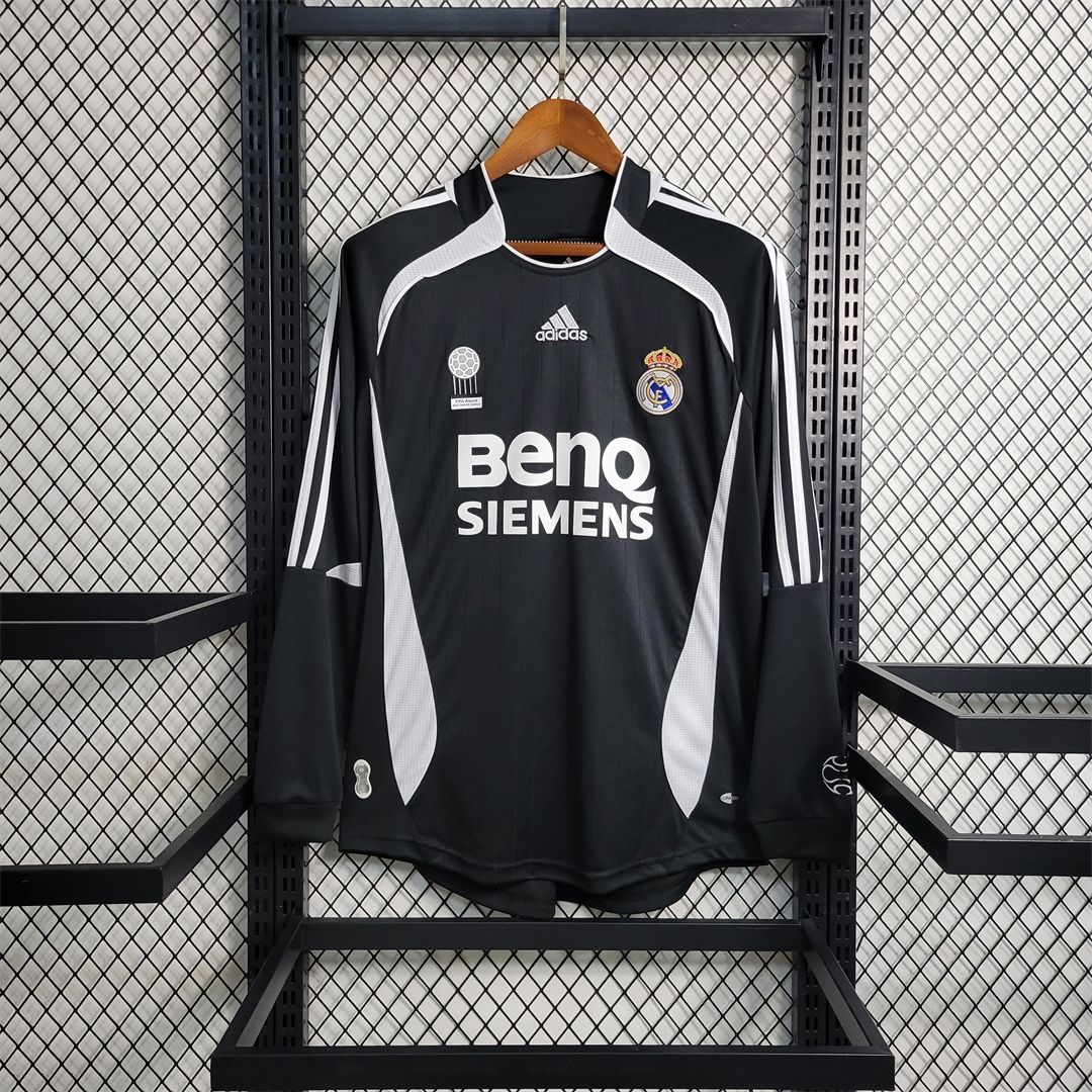 Real Madrid Third 06/07 Long Sleeve Retro Jersey  Real Madrid Third 06/07 Long Sleeve Retro Jersey