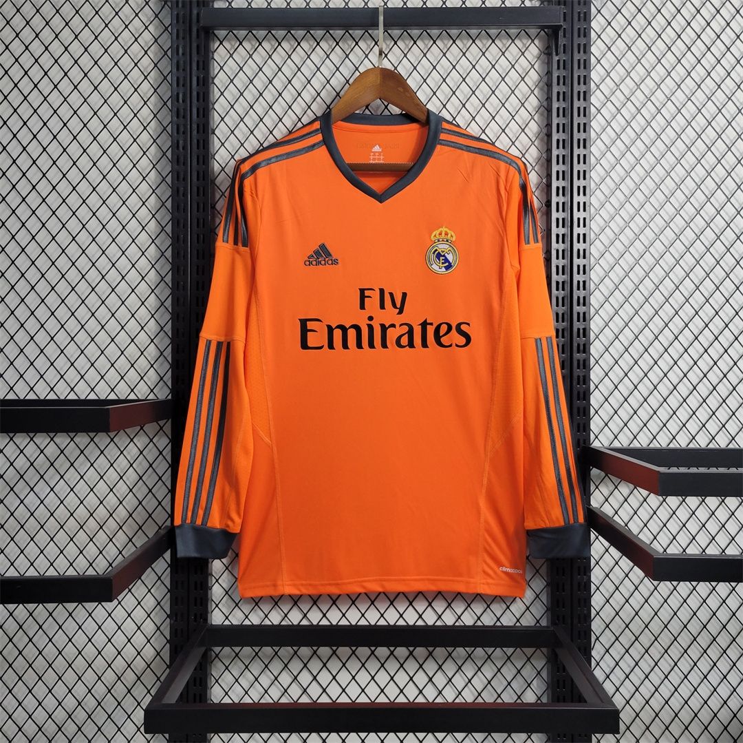 Real Madrid Third 13/14 Long Sleeve Retro Jersey  Real Madrid Third 13/14 Long Sleeve Retro Jersey