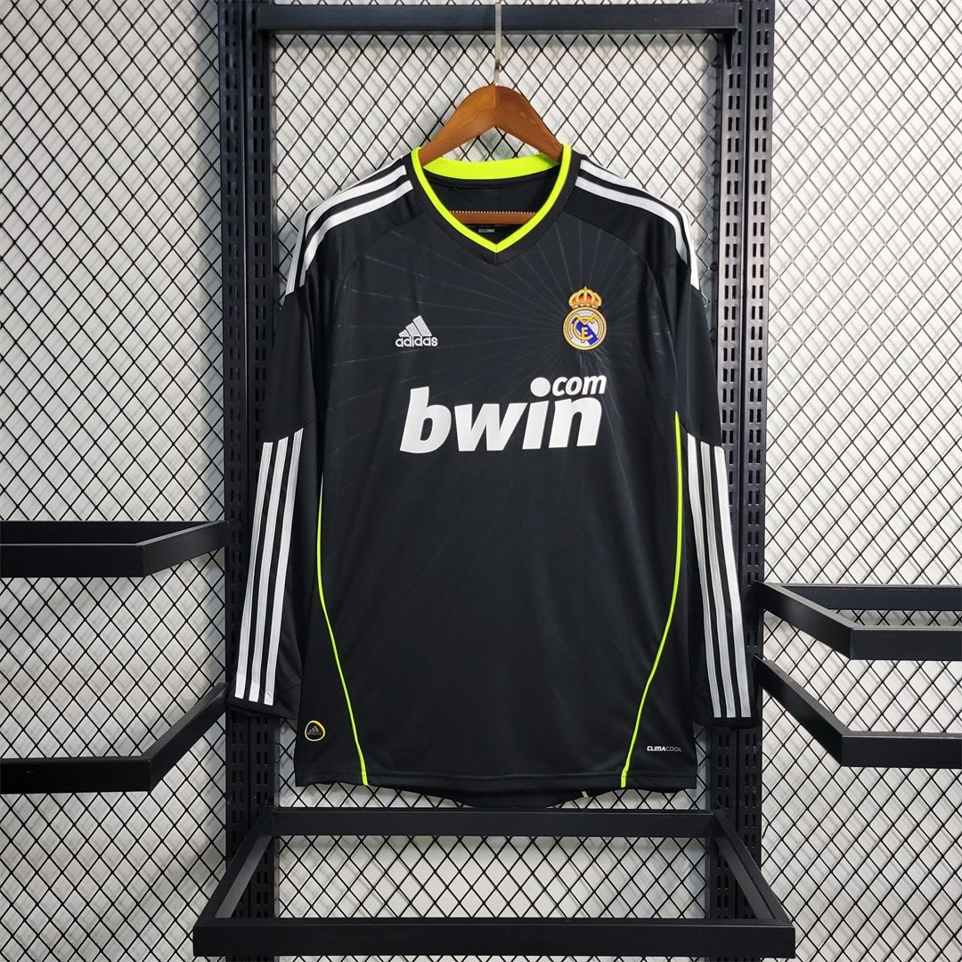 Real Madrid Away 10/11 Long Sleeve Retro Jersey  Real Madrid Away 10/11 Long Sleeve Retro Jersey
