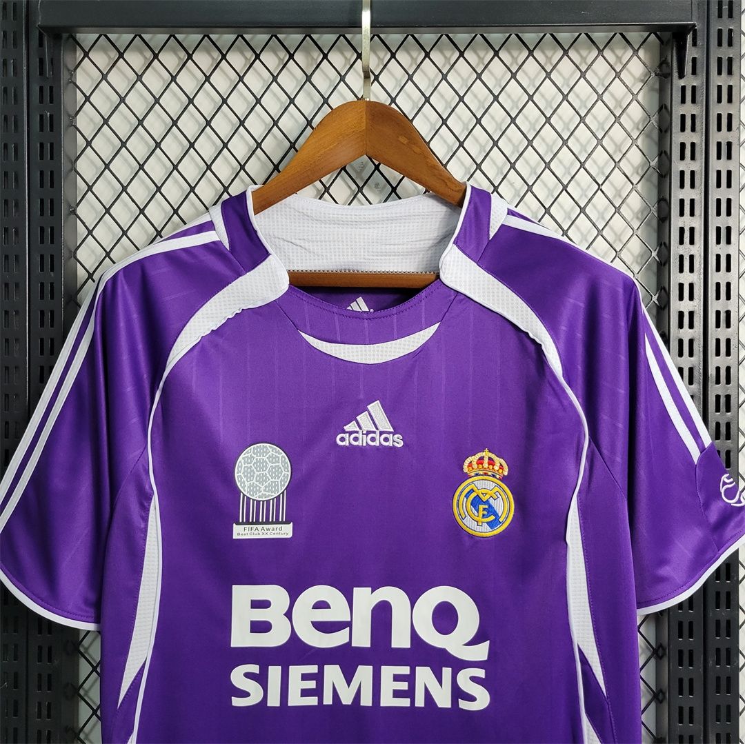 Real Madrid Away 06/07 Retro Jersey  Real Madrid Away 06/07 Retro Jersey