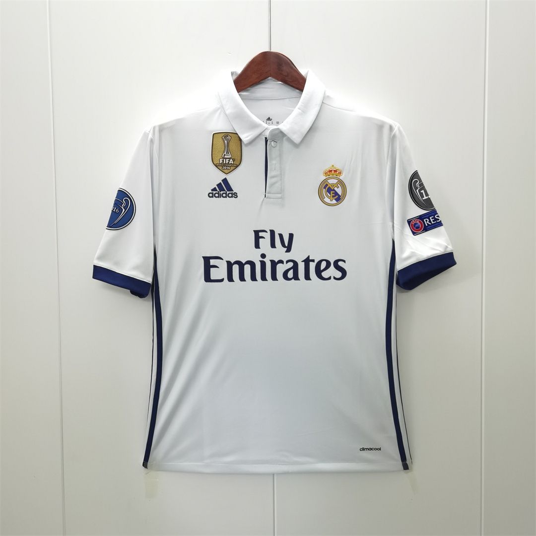 Real Madrid Home 16/17 Retro Jersey (excl patches) Real Madrid Home 16/17 Retro Jersey (excl patches)