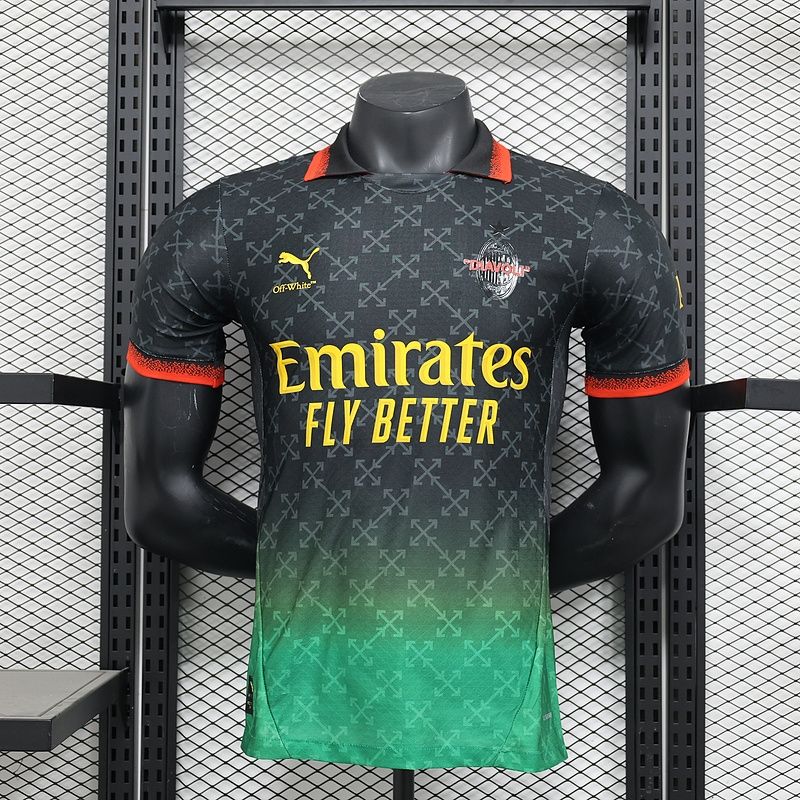 AC Milan Black and Green Special Vapor Jersey AC Milan Black and Green Special Vapor Jersey