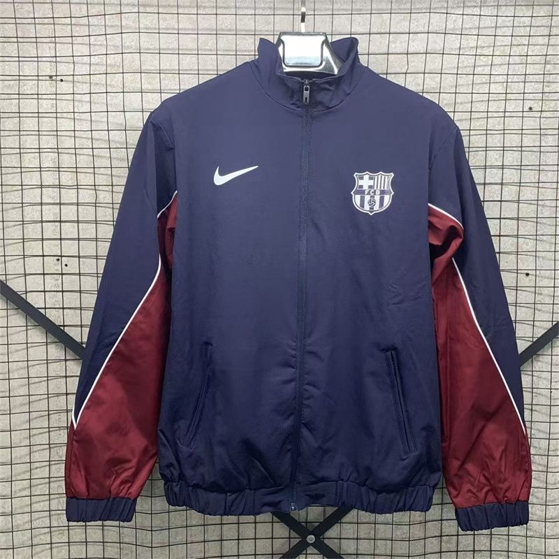 Barcelona Navy and Maroon Windbreaker 