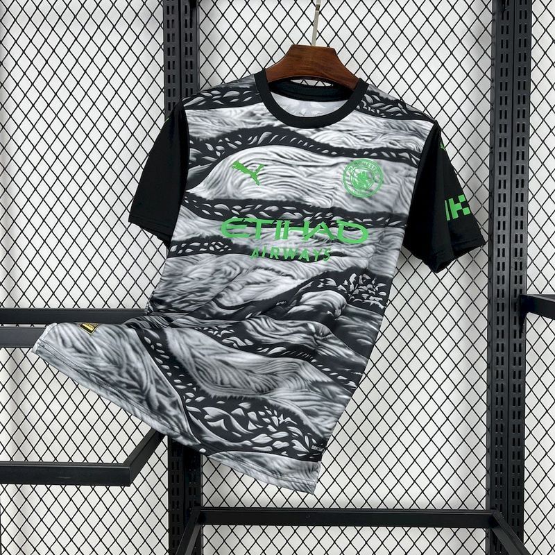 Manchester City Black, Grey and Green Special Jersey