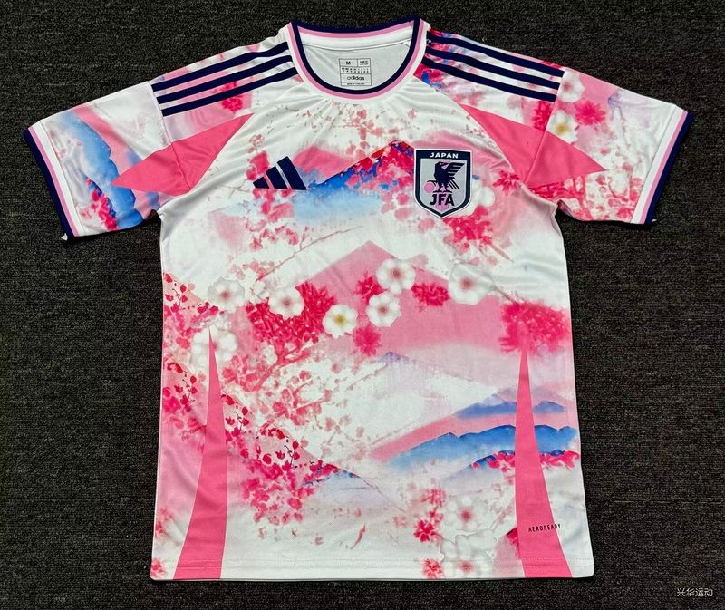 Japan Pink Flower Special Stadium Jersey