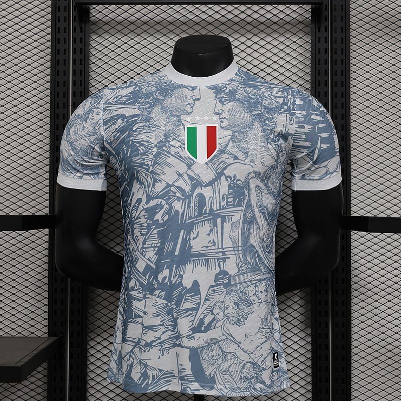 Italy Blue and White Special Vapor Jersey Italy Blue and White Special Vapor Jersey