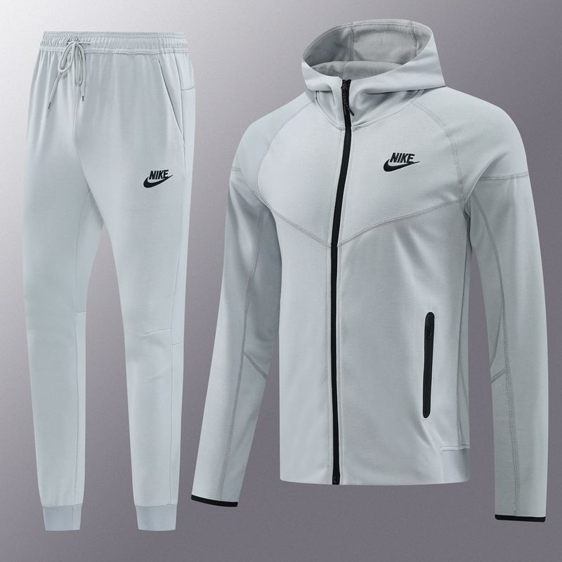 Nike Grey Hooded Tracksuit Set