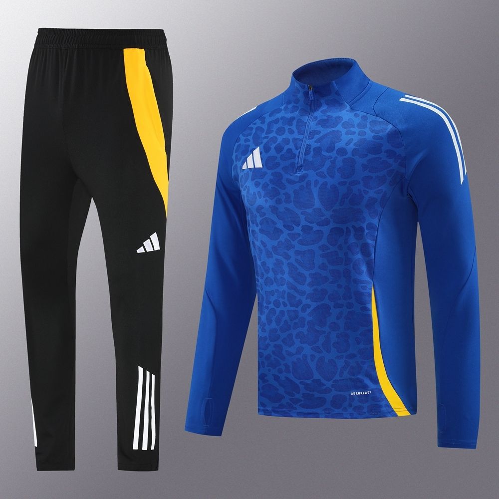 Adidas Blue, Yellow and Black Long Sleeve Training Set Adidas Blue, Yellow and Black Long Sleeve Training Set